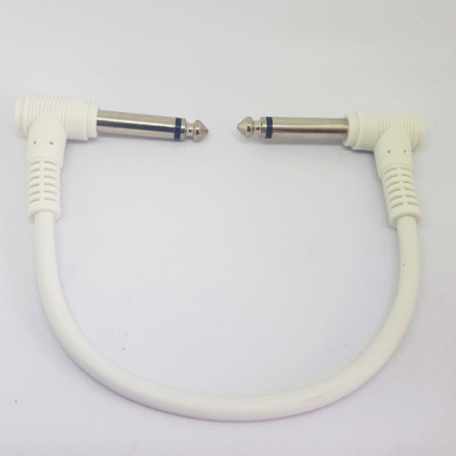 6.35mm Patch Cable White
