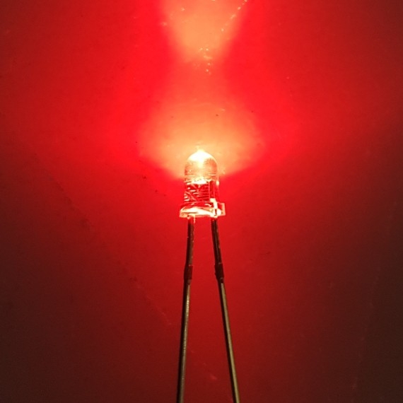 LED Red Clear Ultra Bright 3mm