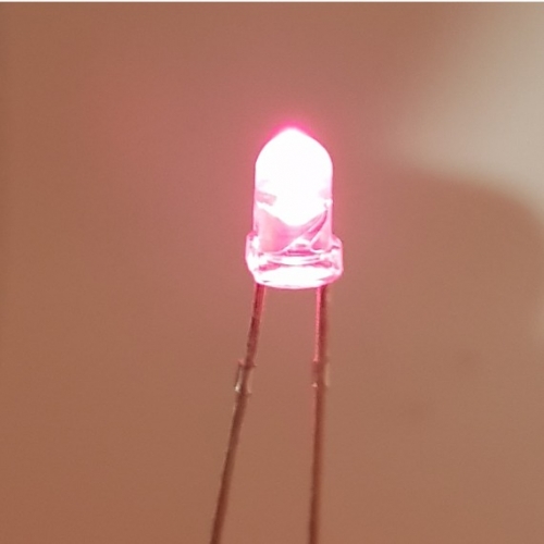 LED Pink Clear 5mm