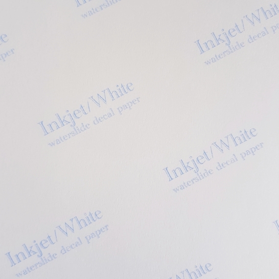 Decal for Inkjet Printer, White 10x13 cm