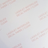 Decal for Laser Printer, Transparent 10x13 cm