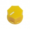 Mini Fluted Knob 15mm Yellow